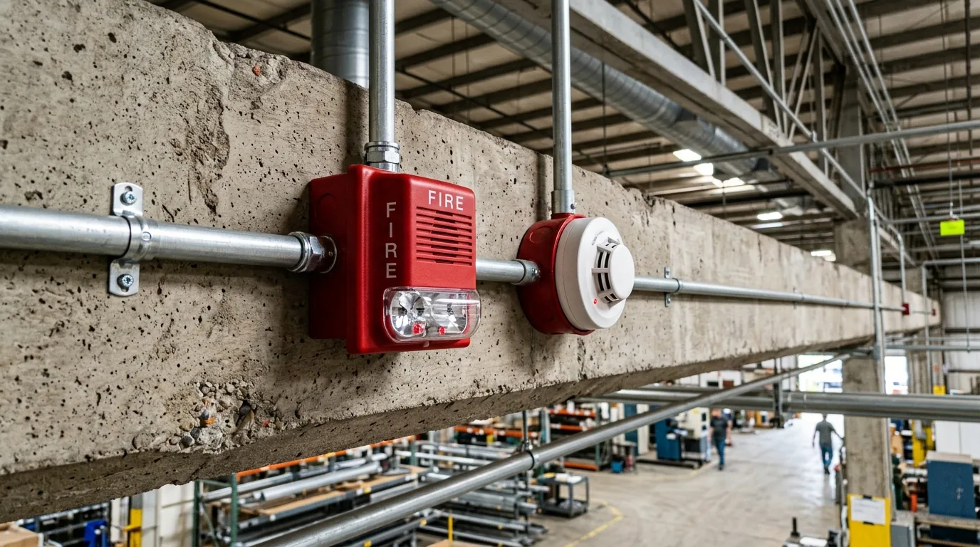 Sistema de detección y alarma de incendios comercial normado NFPA 72