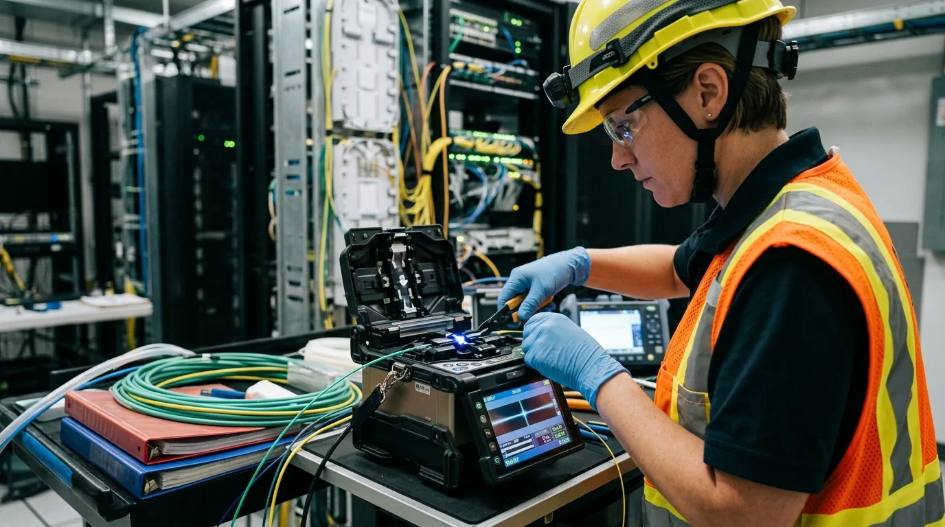 Empalmes de fibra óptica por fusión de alineación de núcleo