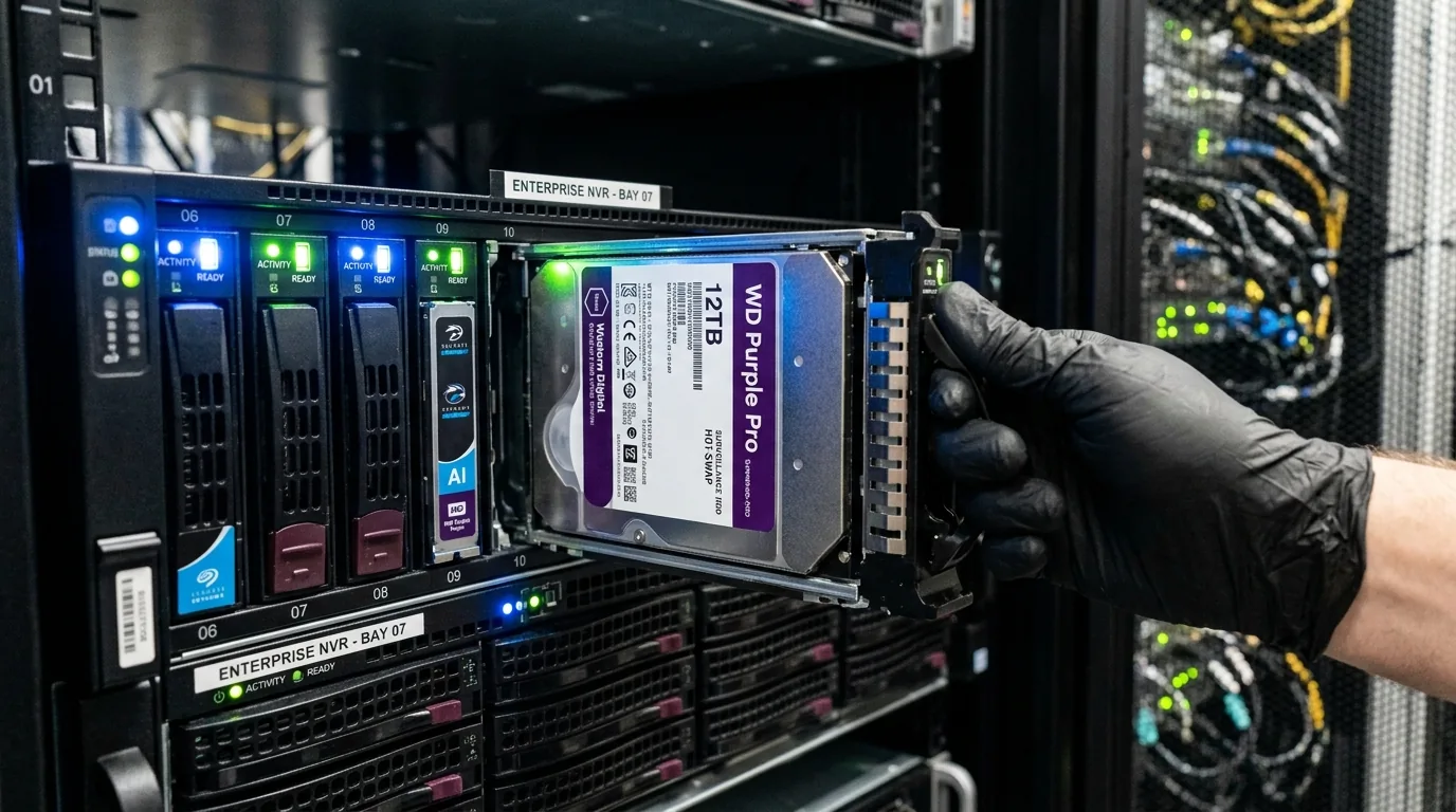 Auditoría de integridad de discos duros de videovigilancia y RAID